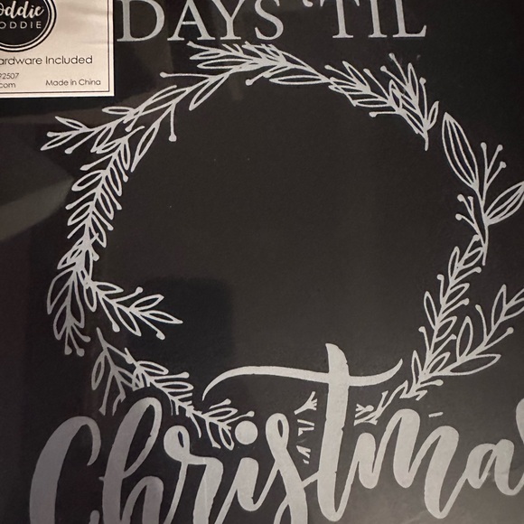 Magnetic Chalkboard Christmas Countdown - Picture 3 of 5